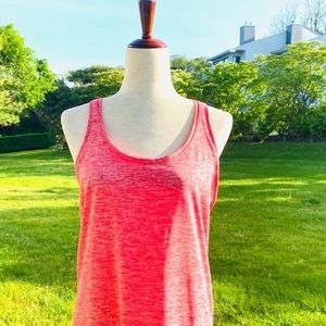 🌞Under Armor Heatgear Racerback Tank Top, Size M, Orange